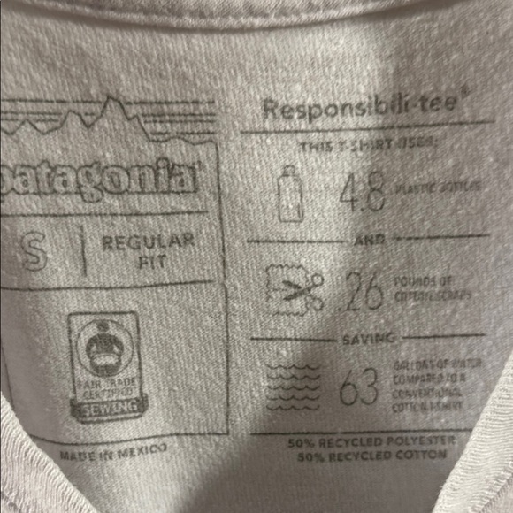 Patagonia AS White Short Sleeve T-shirt - Picture 3 of 4